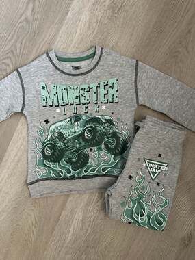 4T Monster Jam  Toddler Boys Graphic Crewneck Sweatshirt,